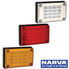 Narva Model 48 LED Rear Direction Lamps with Black Housing & Security Caps